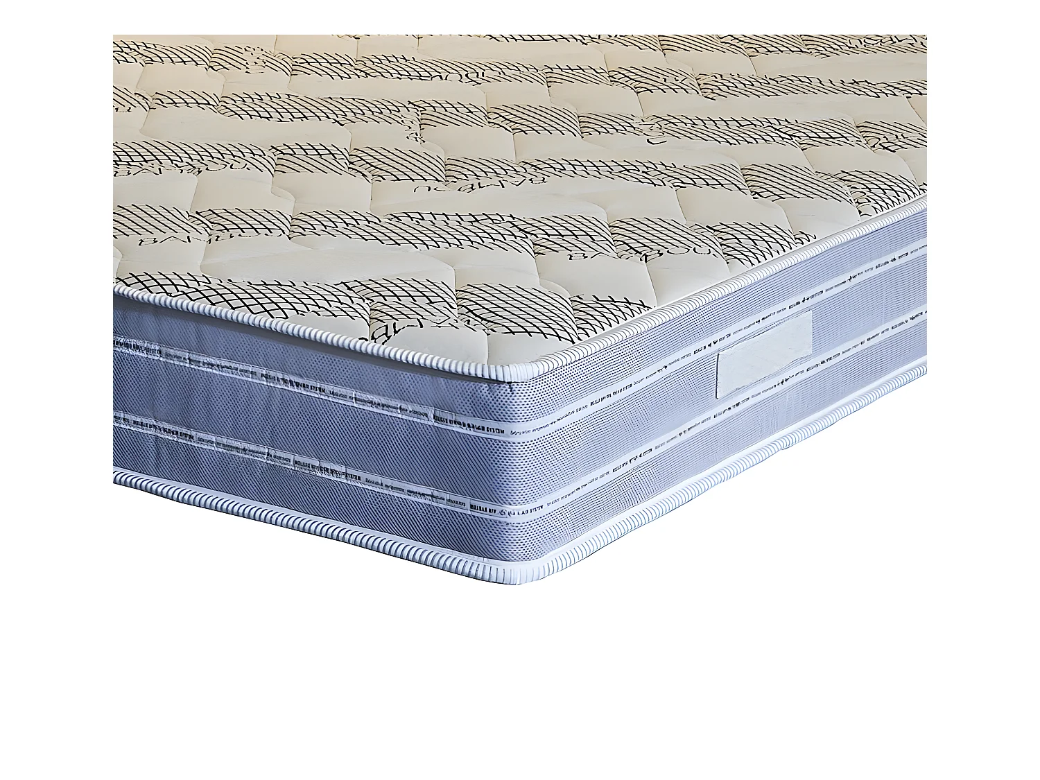 Matelas 180x200 x 23 cm + Oreiller Visco - Ferme - rembourrage 100 % polesther - âme 100 % polyuréthane poli lattex HR Dernière Génération - Très Resp