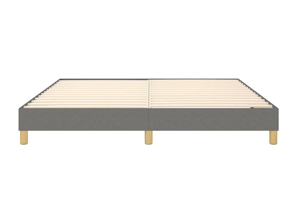 Sommier à lattes de lit Gris foncé 180x200 cm Tissu