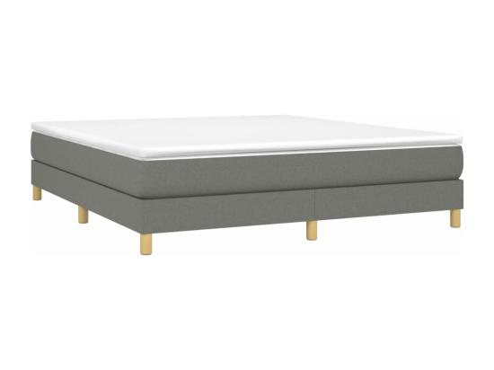 vente unique Sommier à lattes de lit Gris foncé 180x200 cm Tissu