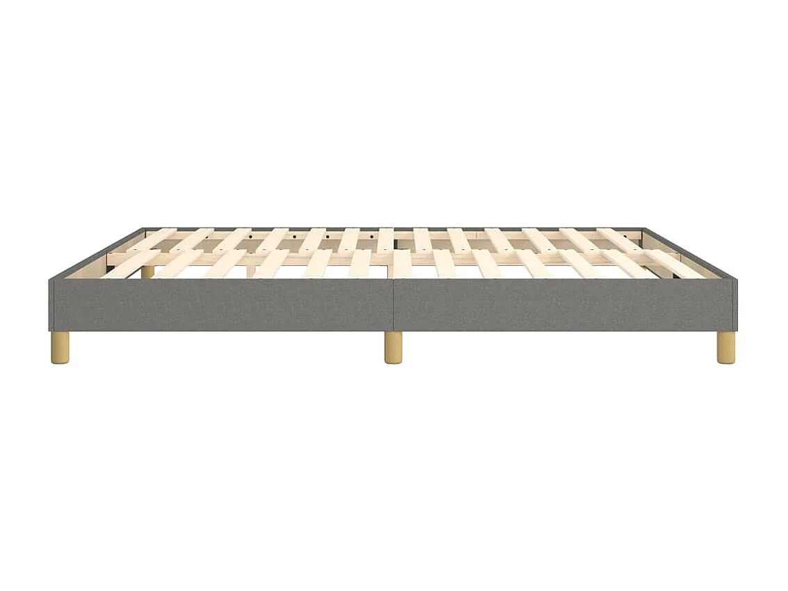 Sommier à lattes de lit Gris foncé 180x200 cm Tissu