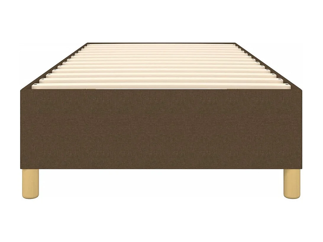 Sommier à lattes de lit Marron foncé 80x200 cm Tissu