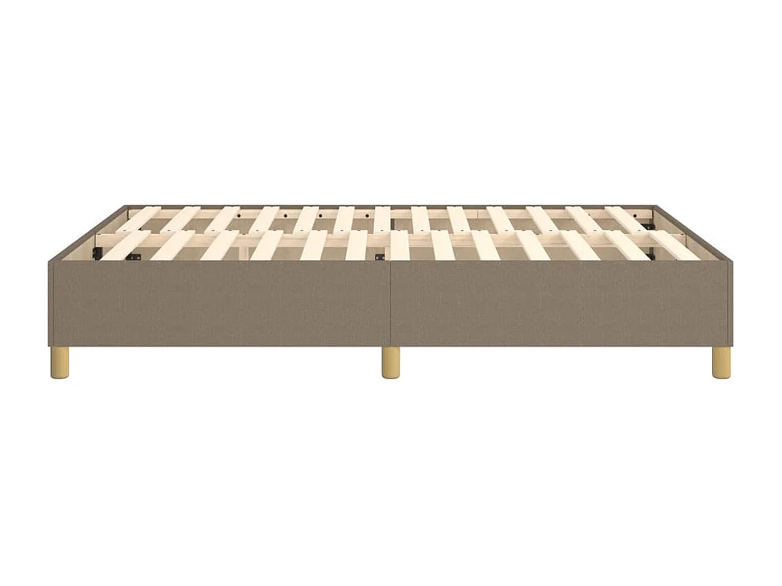 Bedframe zonder matras stof taupe 140x190 cm