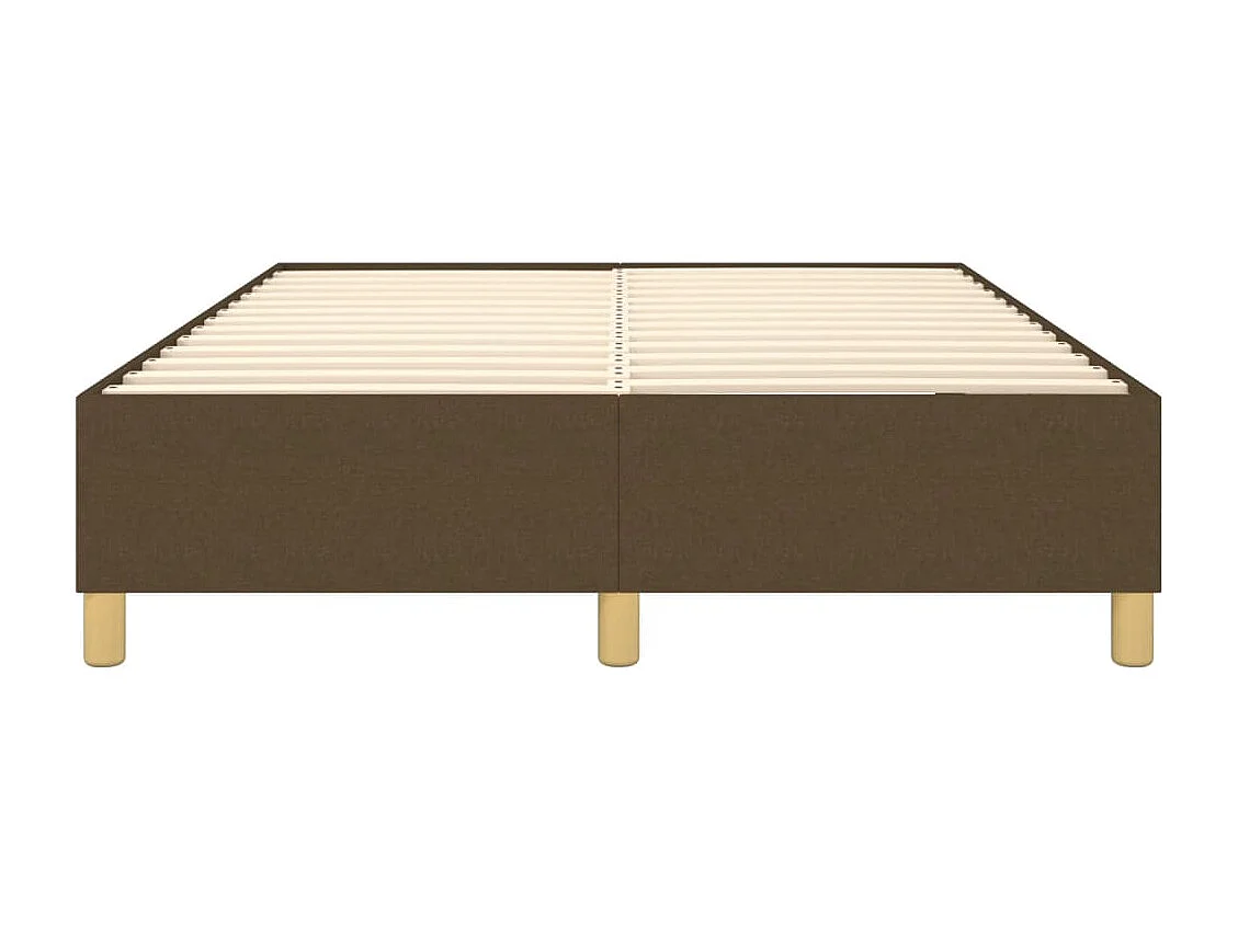 Sommier à lattes de lit Marron foncé 140x200 cm Tissu