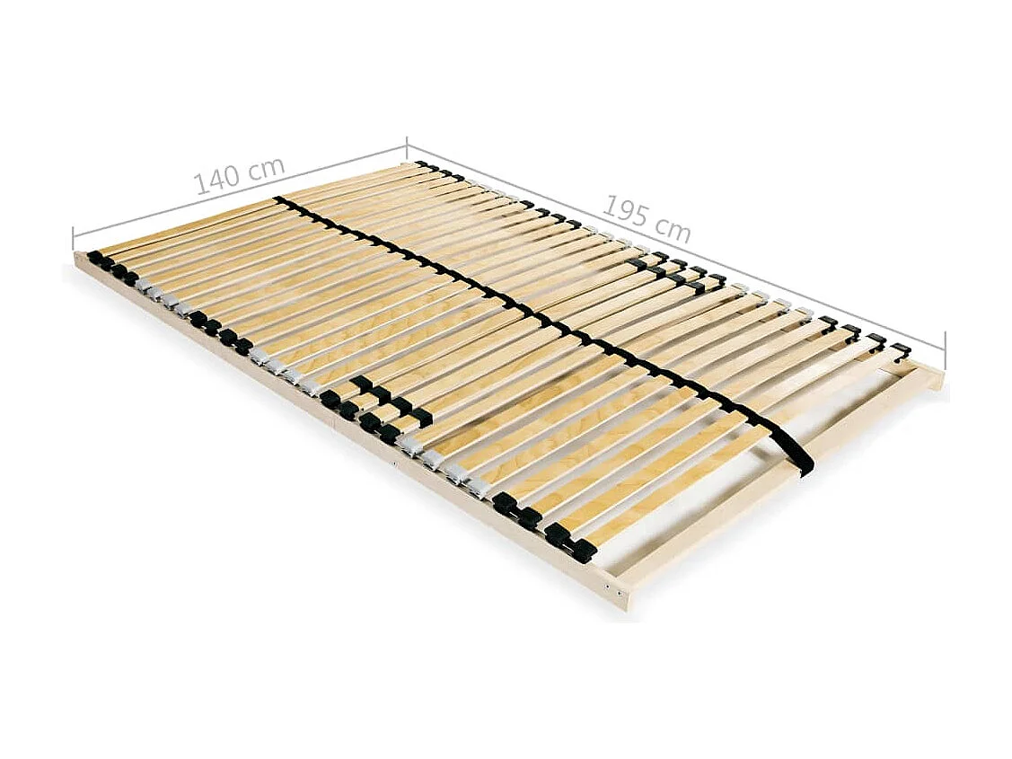 Estrado de ripas com 28 ripas 7 zonas 140x200 cm