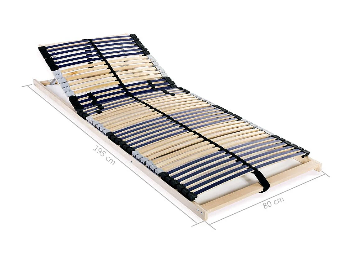 Somieres de cama 2 unidades con 42 láminas 7 zonas 80x200 cm