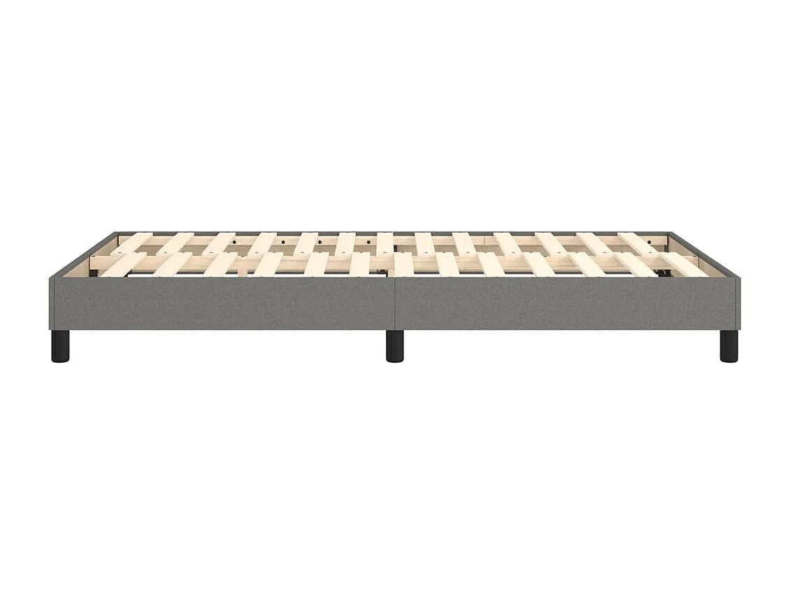 Sommier à lattes de lit Gris foncé 120x200 cm Tissu