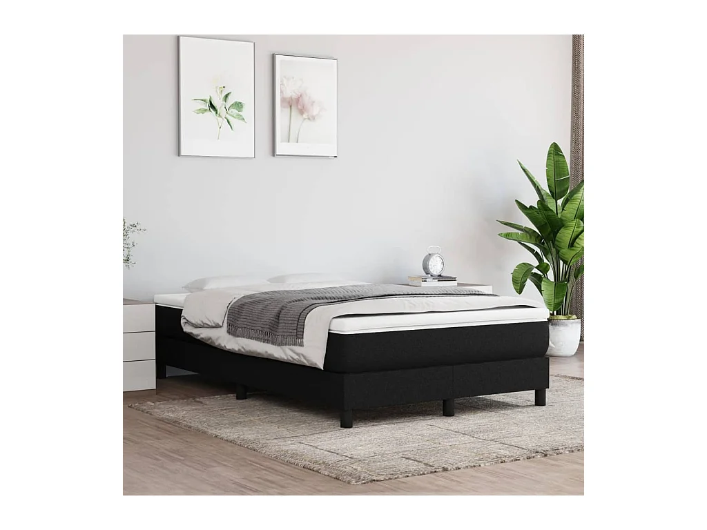 Bedframe zonder matras 120x200 cm stof zwart