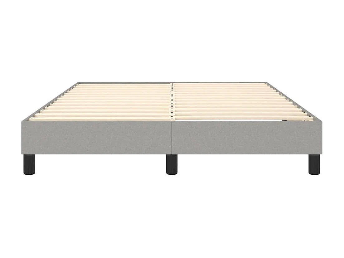 Sommier à lattes de lit Gris clair 140x200 cm Tissu