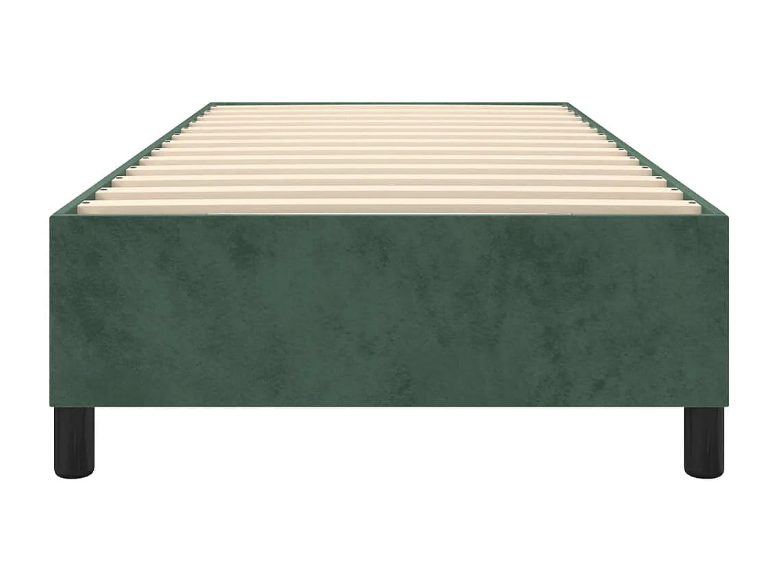 Sommier à lattes de lit Vert foncé 90x200 cm Velours
