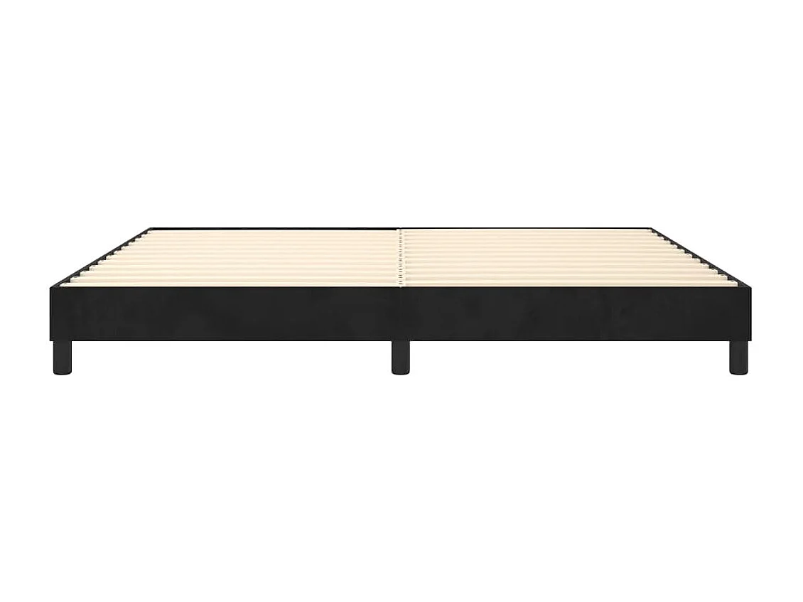 Bedframe zonder matras 200x200 cm fluweel zwart