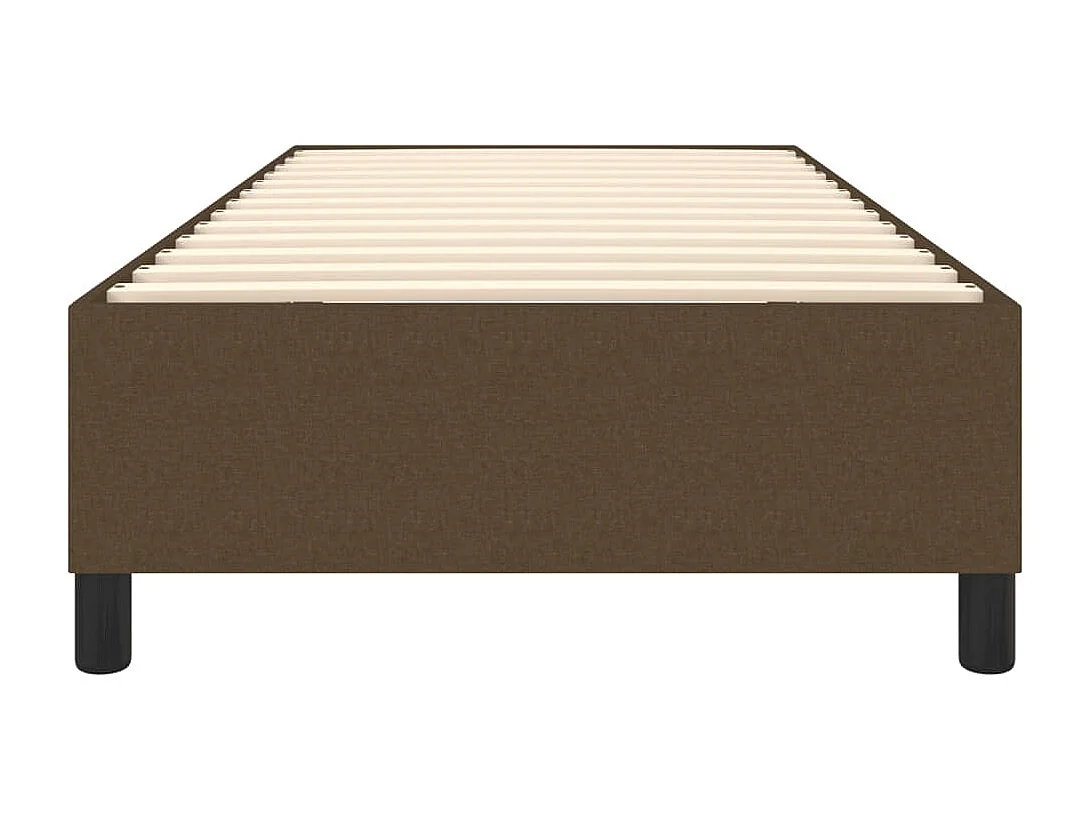 Bedframe zonder matras 80x200 cm stof donkerbruin