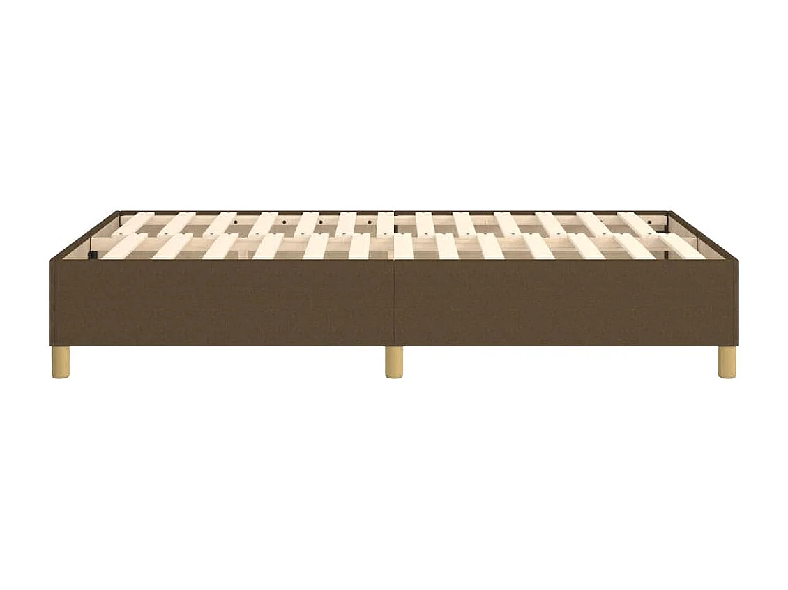 Sommier à lattes de lit Marron foncé 120x200 cm Tissu