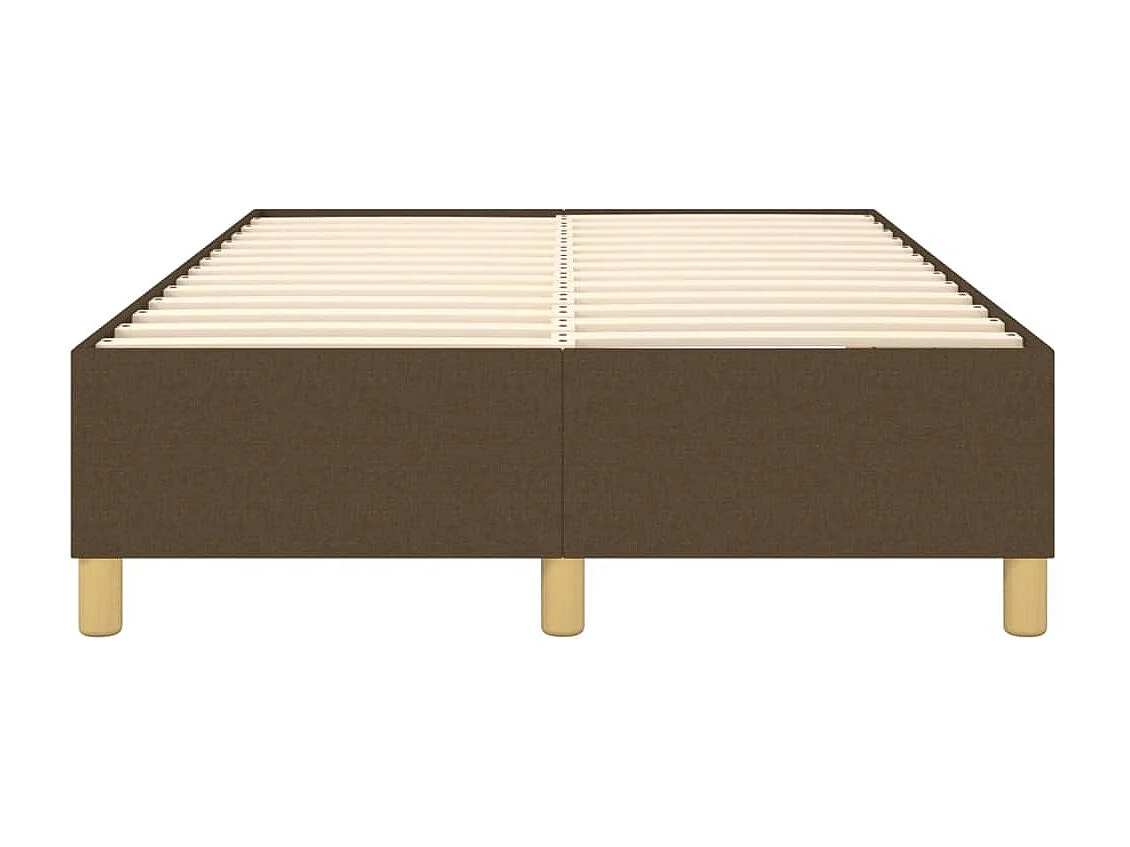 Sommier à lattes de lit Marron foncé 120x200 cm Tissu