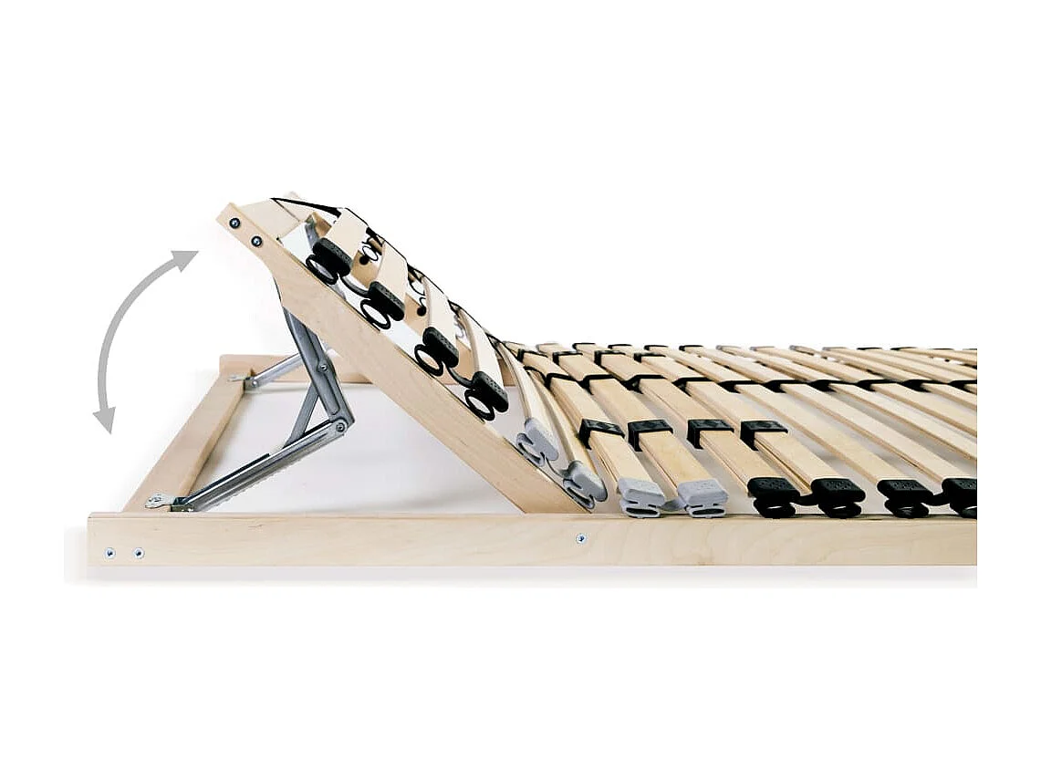 Estrado de ripas com 28 ripas 7 zonas 100x200 cm