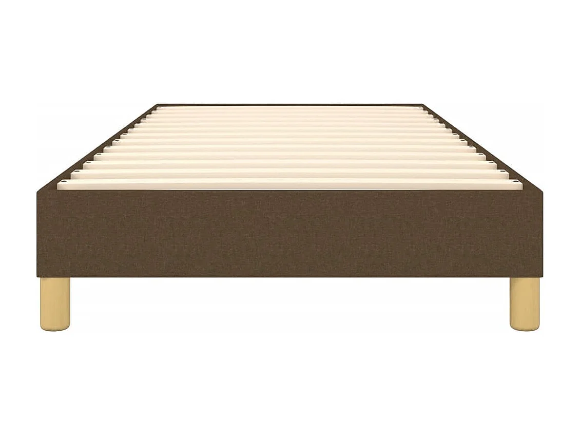 Sommier à lattes de lit Marron foncé 90x190 cm Tissu