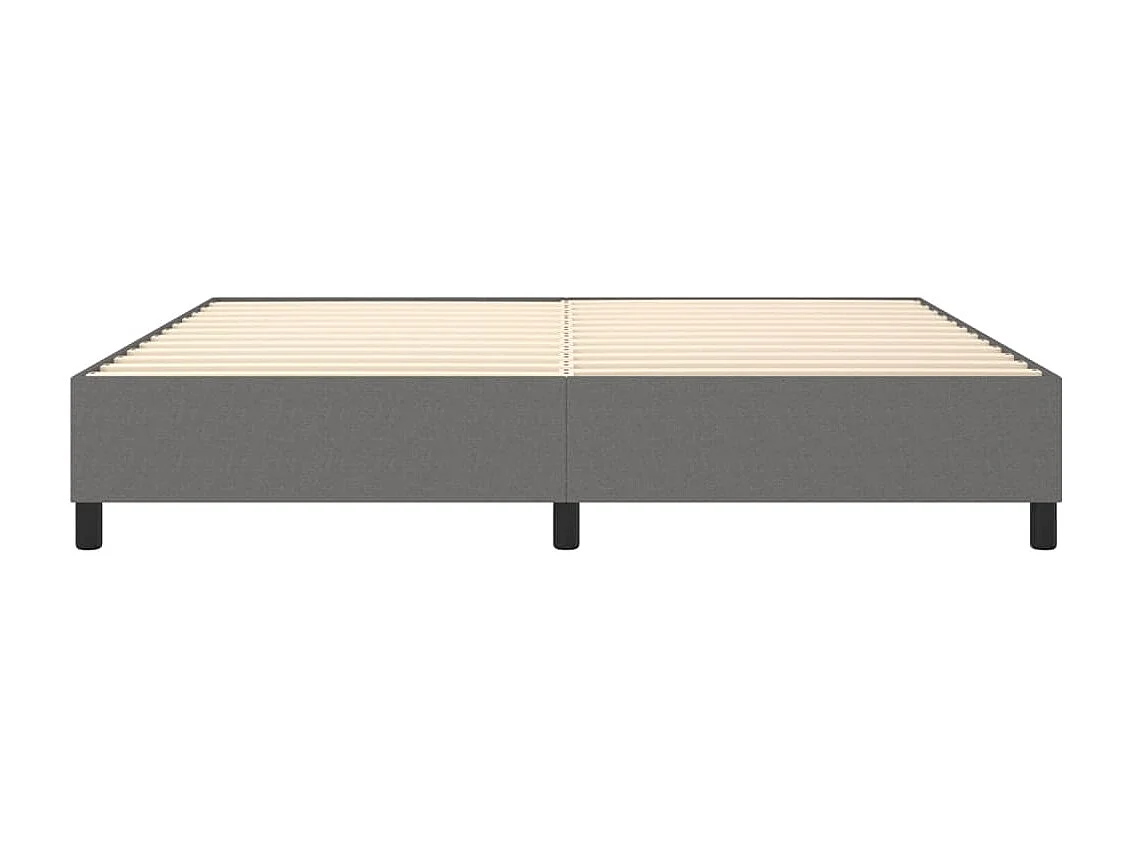 Sommier à lattes de lit Gris foncé 200x200 cm Tissu