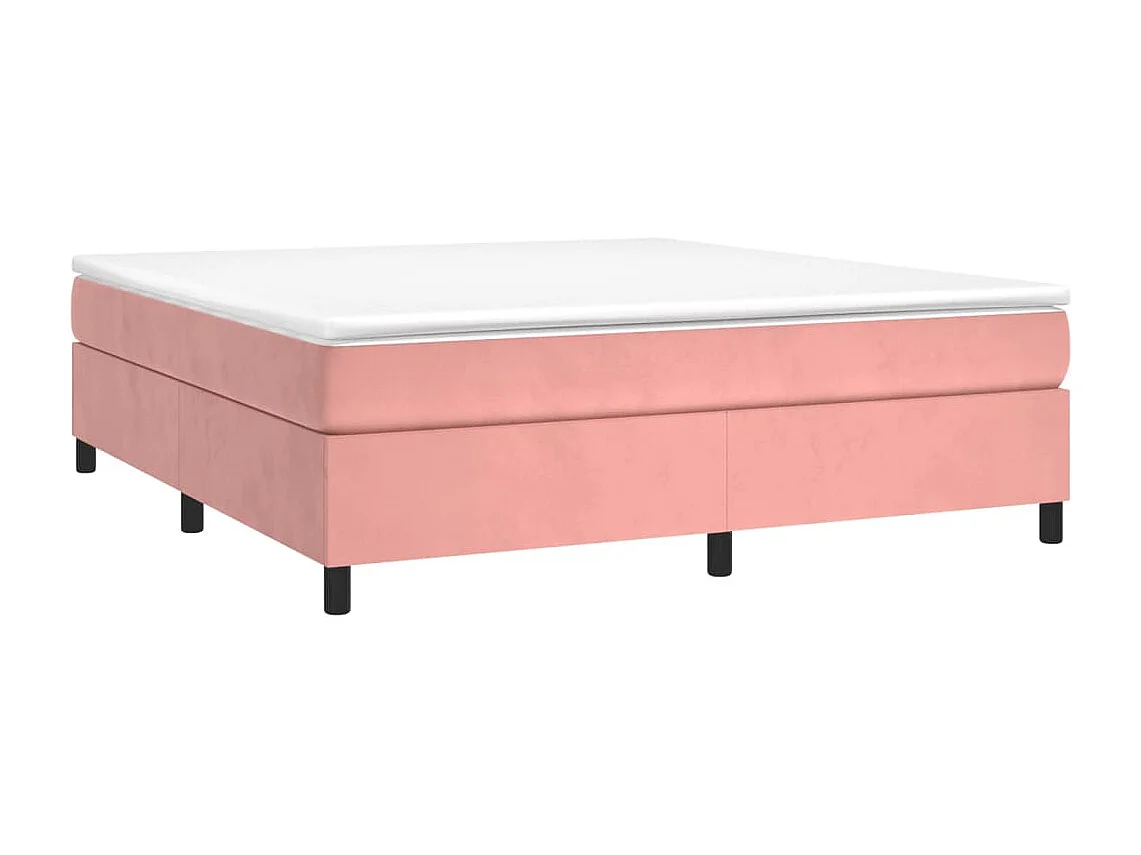 Bedframe fluweel roze 180x200 cm