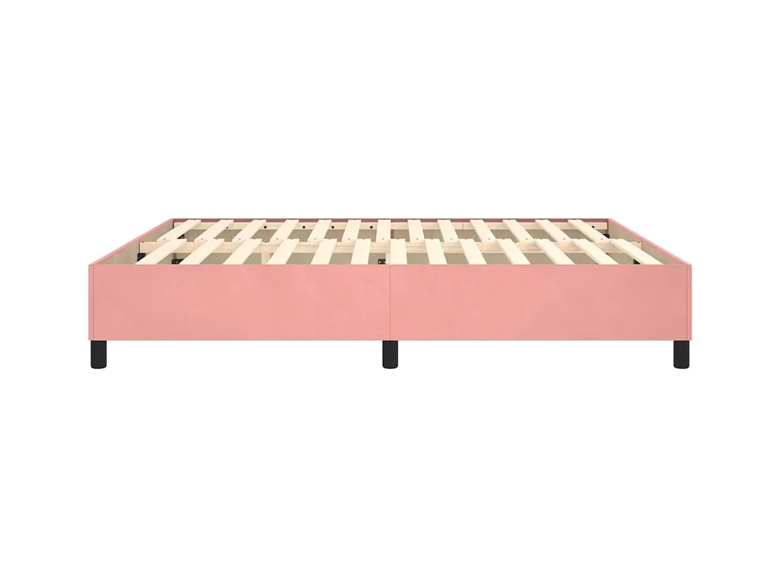 Bedframe fluweel roze 180x200 cm