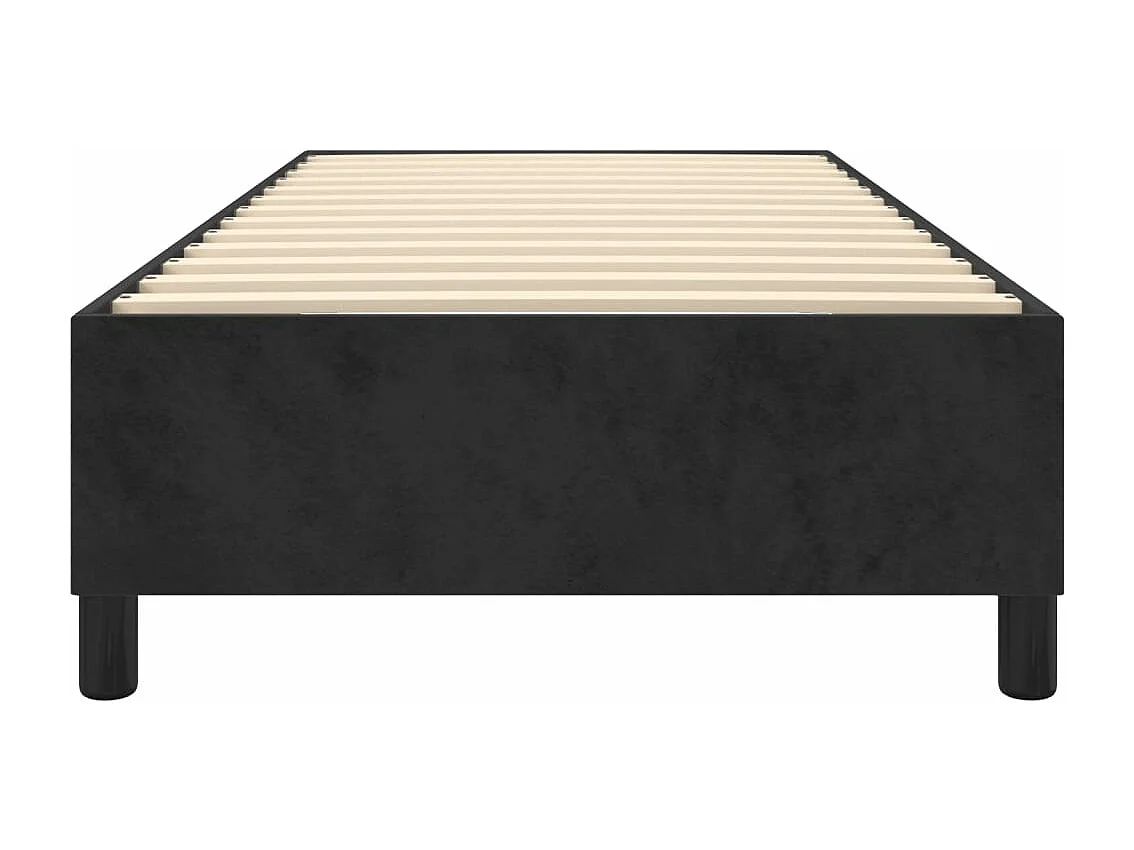 Bedframe fluweel zwart 90x200 cm