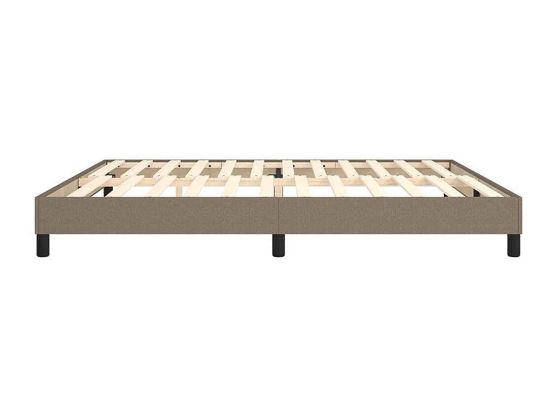 Sommier à lattes de lit Taupe 200x200 cm Tissu