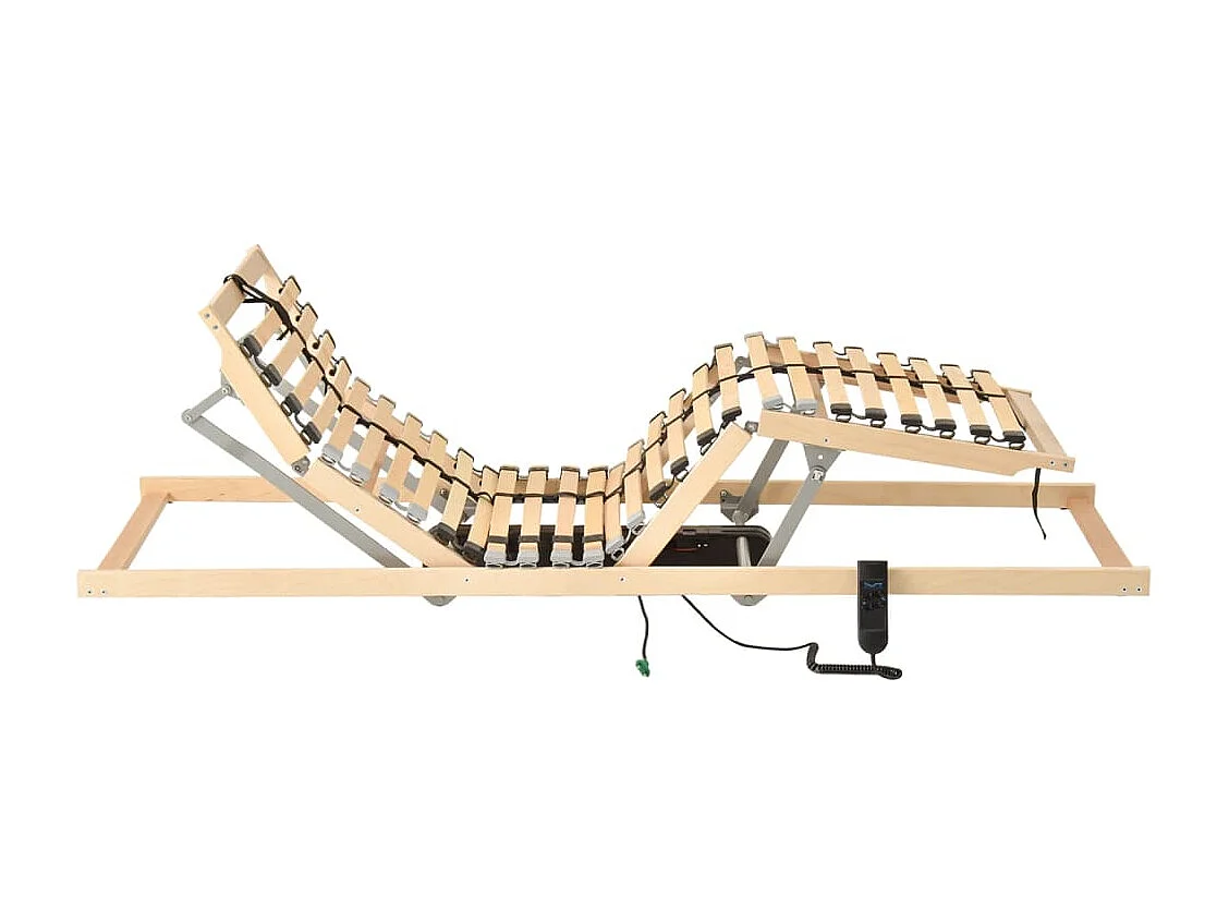 Sommier à lattes électrique avec 28 lattes 7 zones 90x200 cm