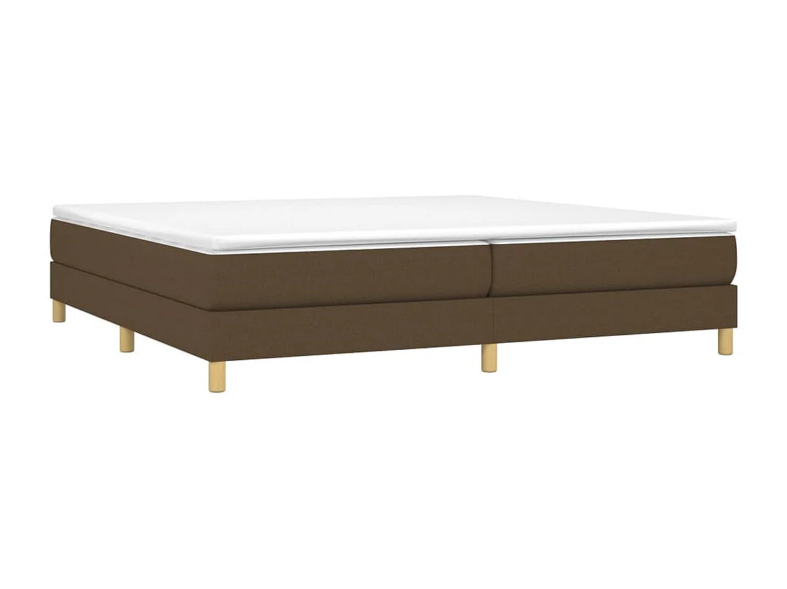 Sommier à lattes de lit Marron foncé 200x200 cm Tissu