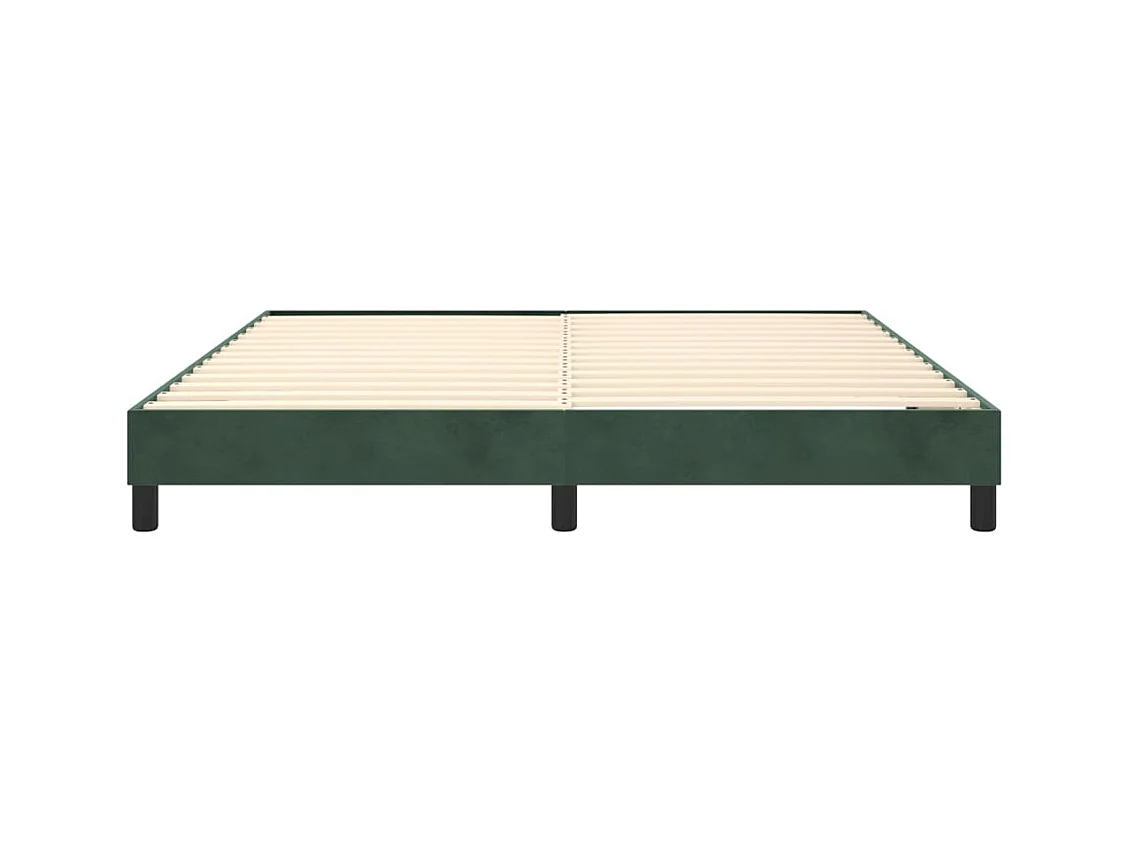 Bedframe zonder matras 160x200 cm fluweel donkergroen