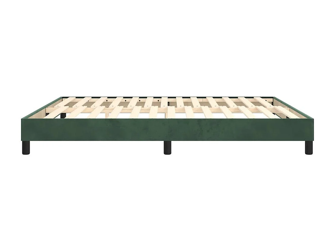 Sommier à lattes de lit Vert foncé 160x200 cm Velours