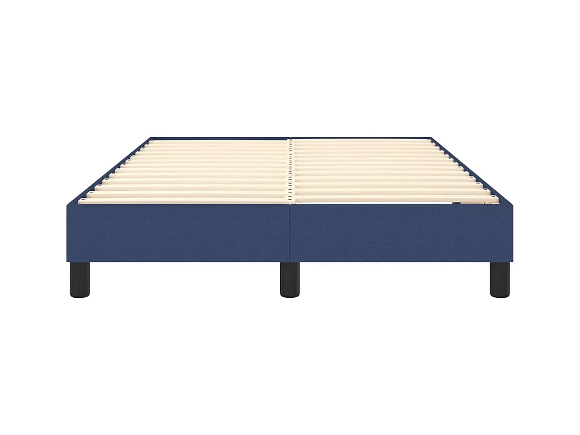 Sommier à lattes de lit Bleu 120x200 cm Tissu