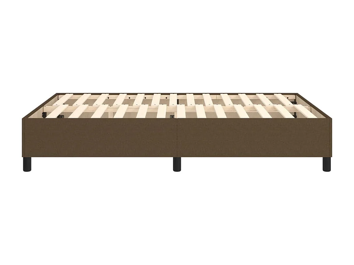 Sommier à lattes de lit Marron foncé 140x200 cm Tissu