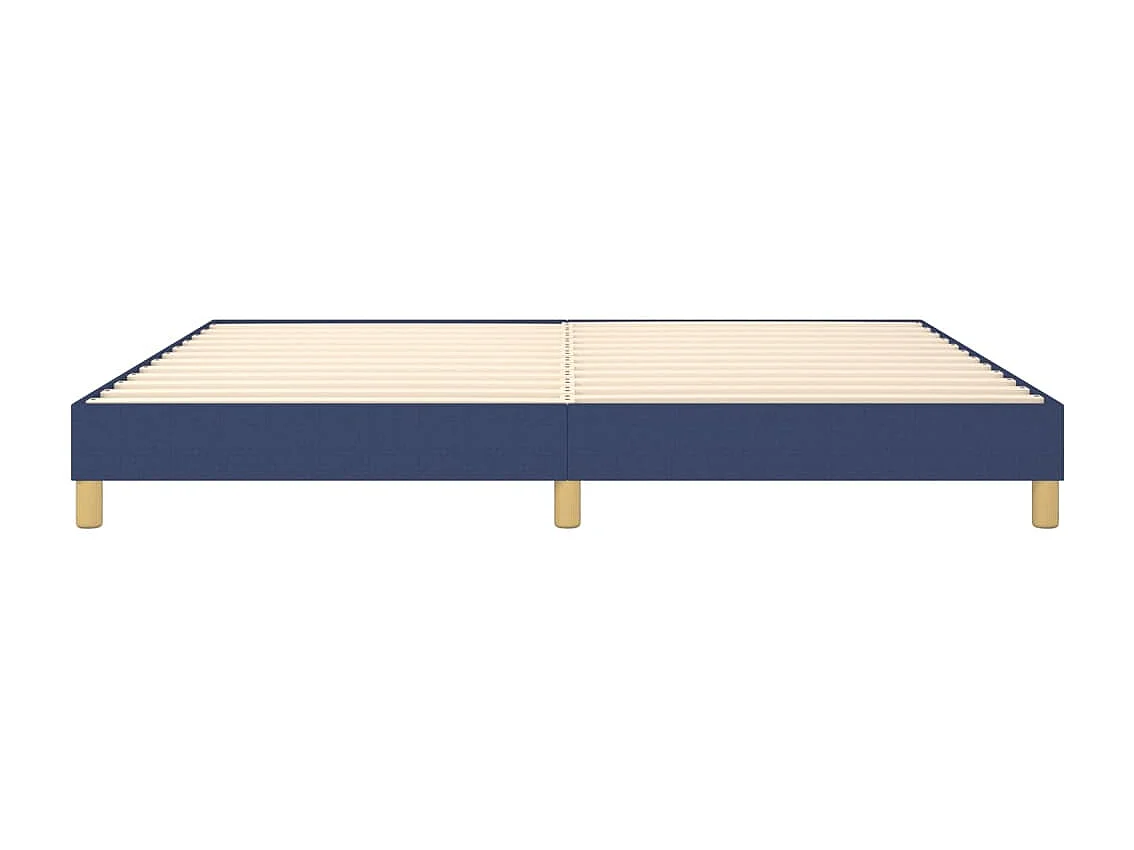 Estructura de cama box spring tela azul 200x200 cm
