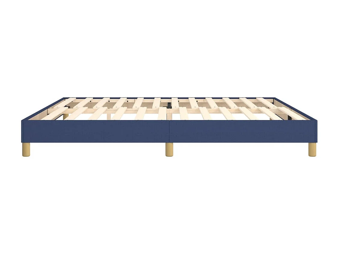 Estructura de cama box spring tela azul 200x200 cm