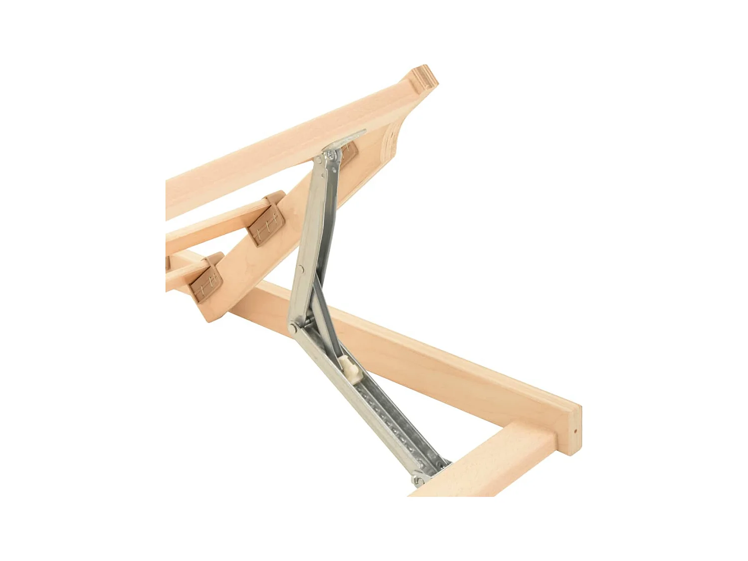 Estrado de ripas com 13 ripas cabeceira ajustável 80x200 cm