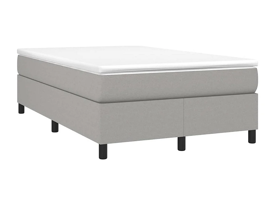 Sommier à lattes de lit Gris clair 120x200 cm Tissu