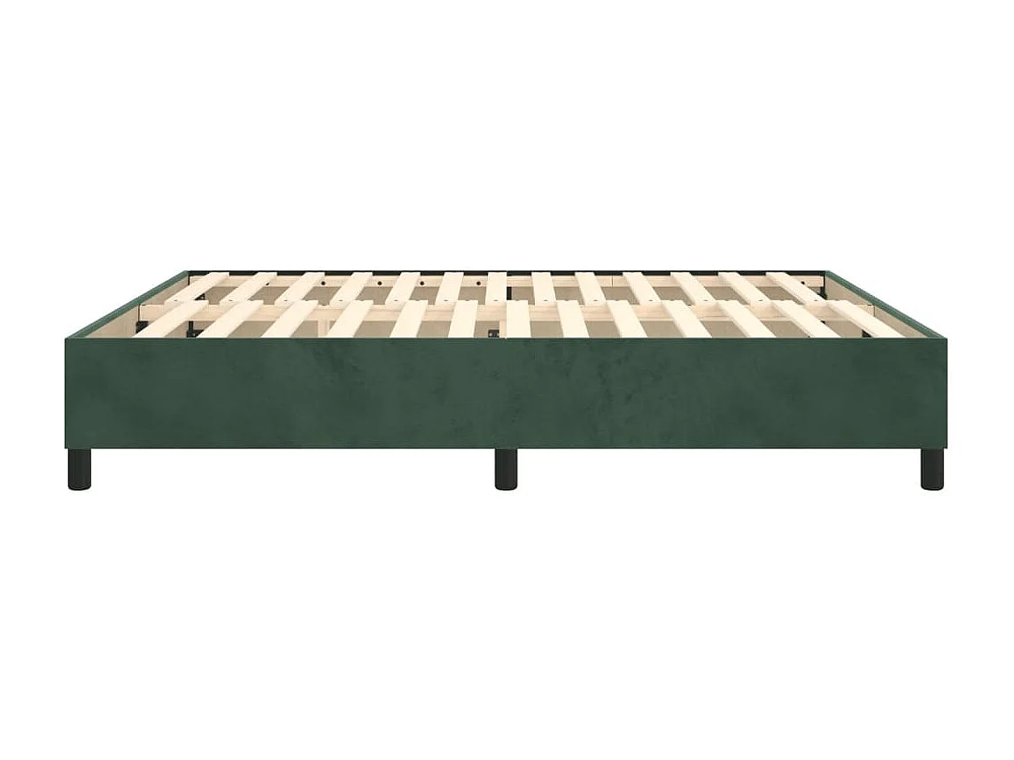 Sommier à lattes de lit Vert foncé 200x200 cm Velours