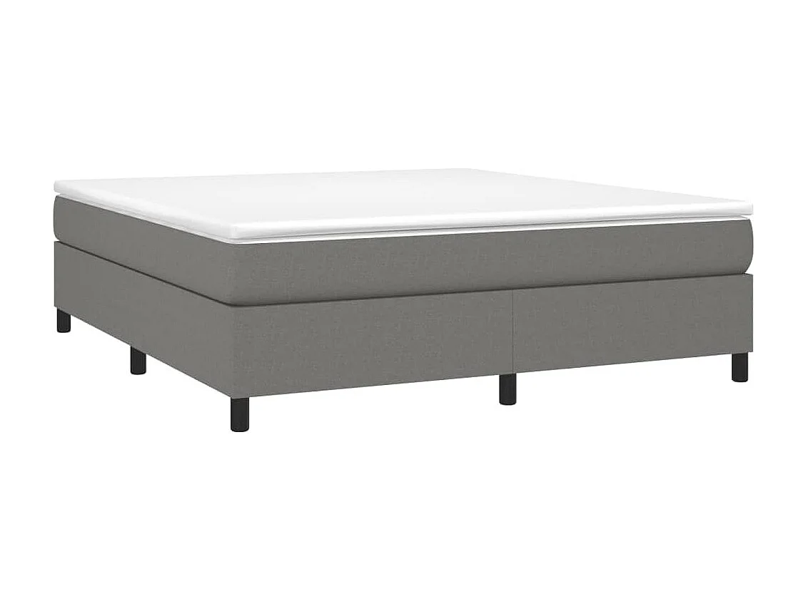 Bedframe zonder matras stof donkergrijs 180x200 cm