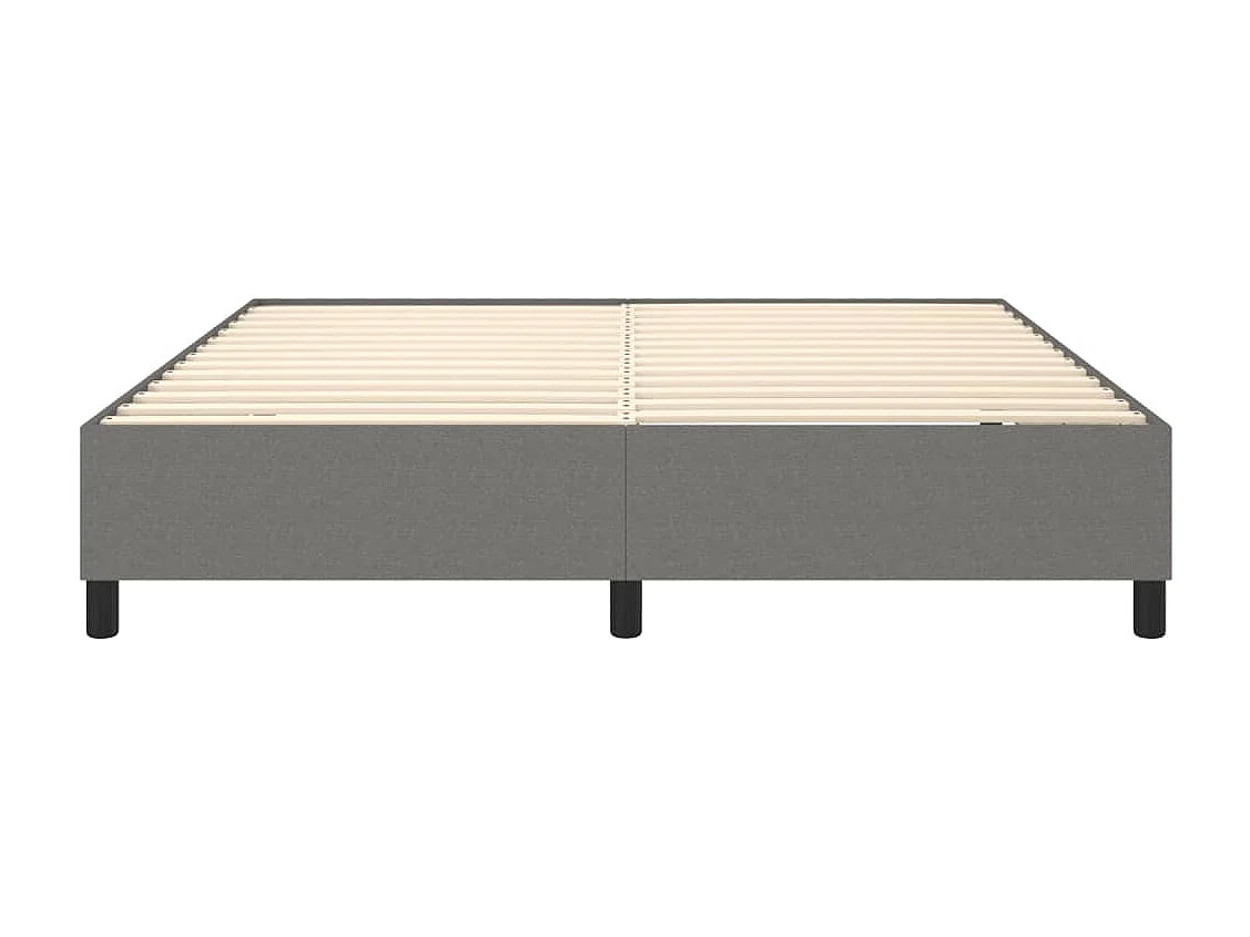 Bedframe zonder matras stof donkergrijs 180x200 cm