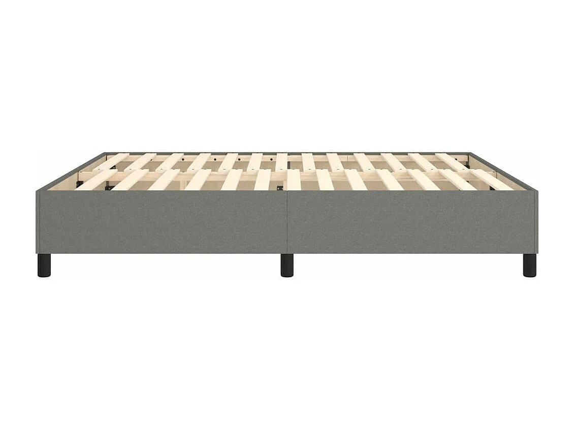 Bedframe zonder matras stof donkergrijs 180x200 cm