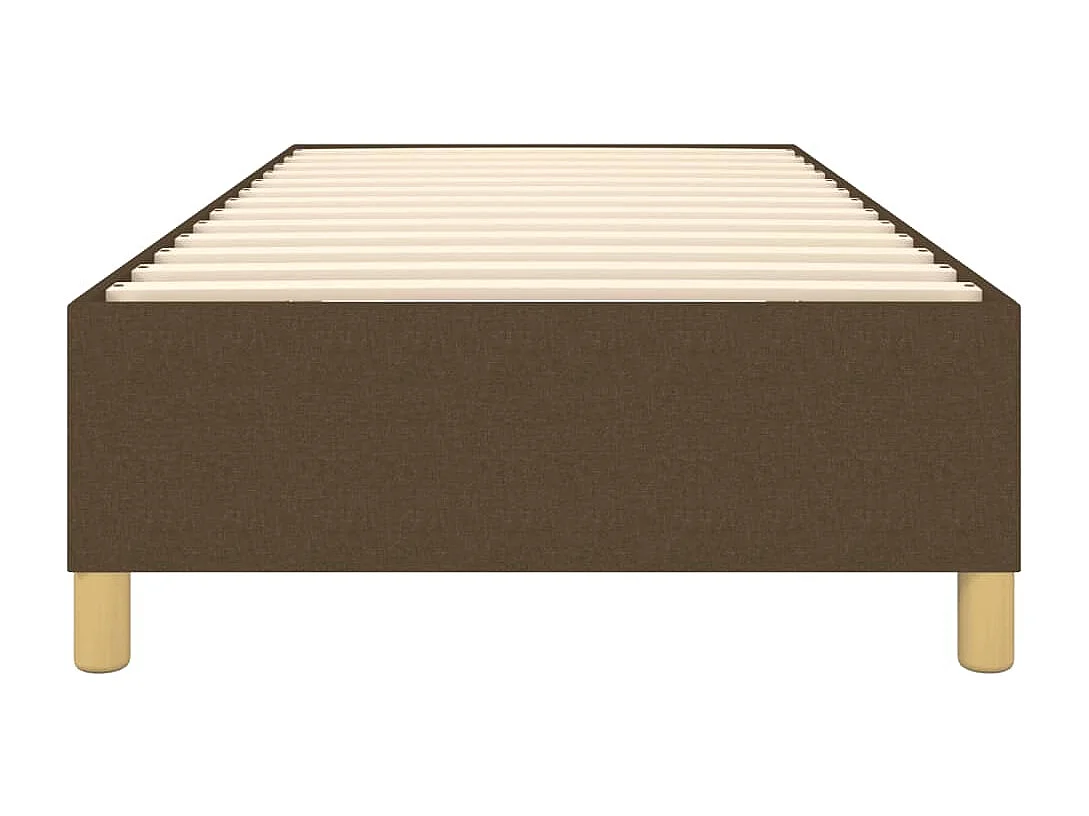 Sommier à lattes de lit Marron foncé 100x200 cm Tissu