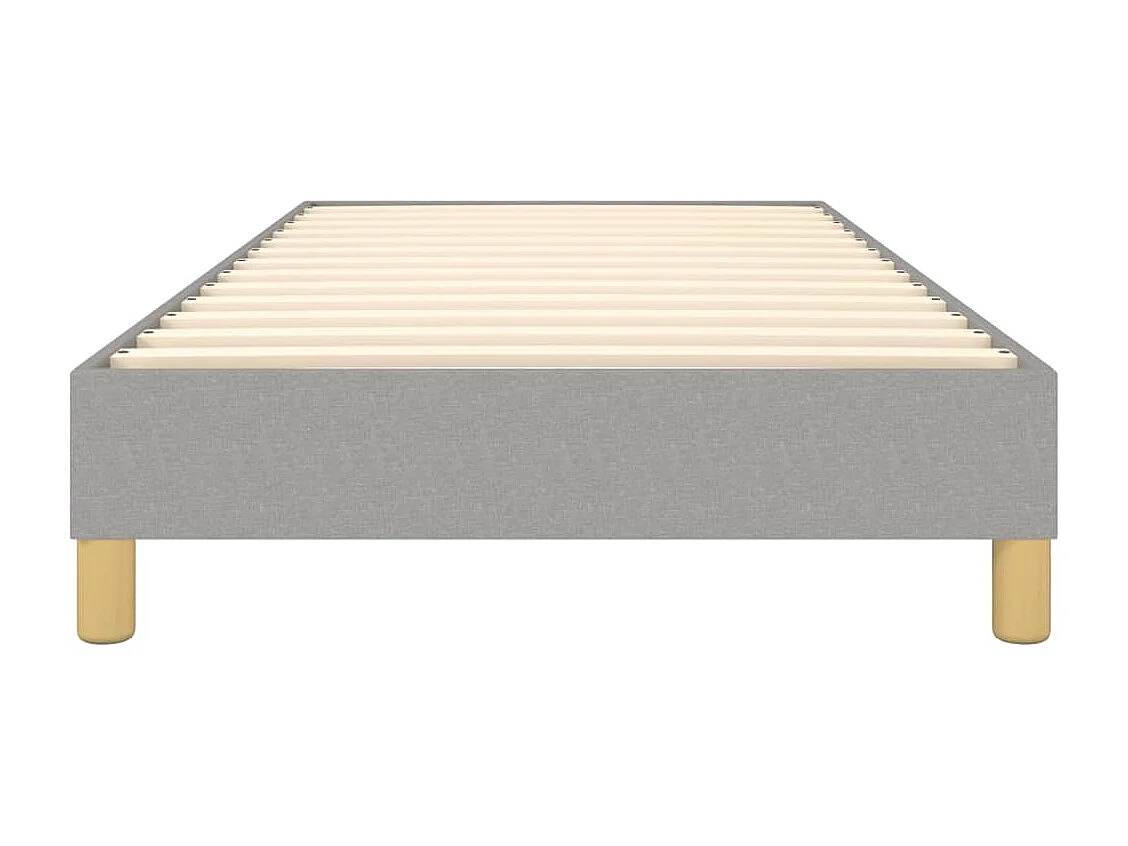 Sommier à lattes de lit Gris clair 90x190 cm Tissu