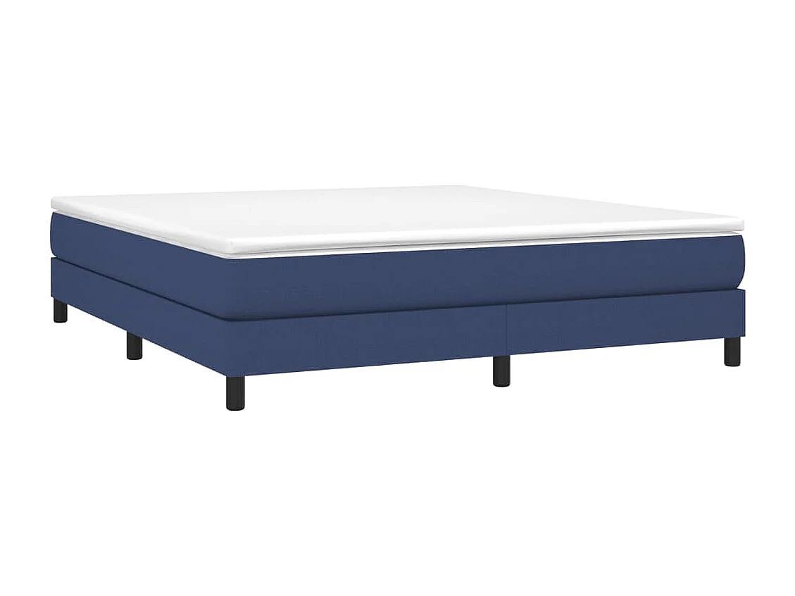 Sommier à lattes de lit Bleu 180x200 cm Tissu