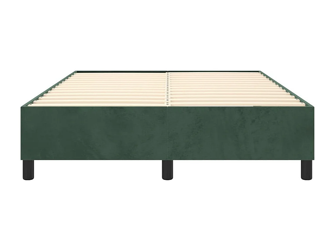 Bedframe zonder matras 140x190 cm fluweel donkergroen