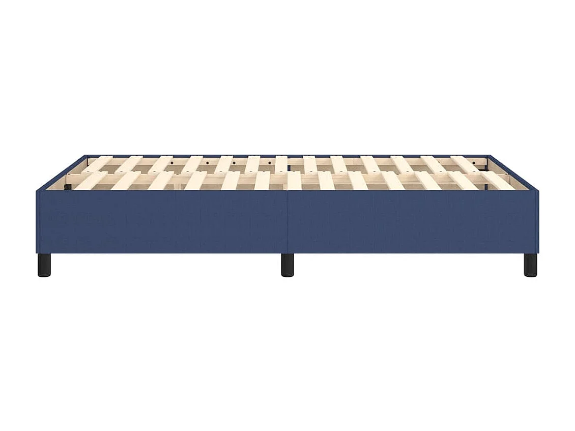 Estrutura de cama com molas 120x200 cm tecido azul