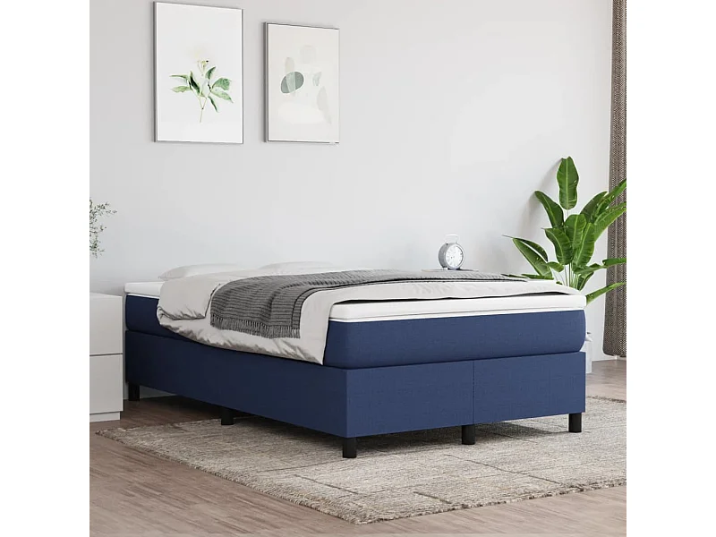 Bedframe zonder matras 120x200 cm stof blauw