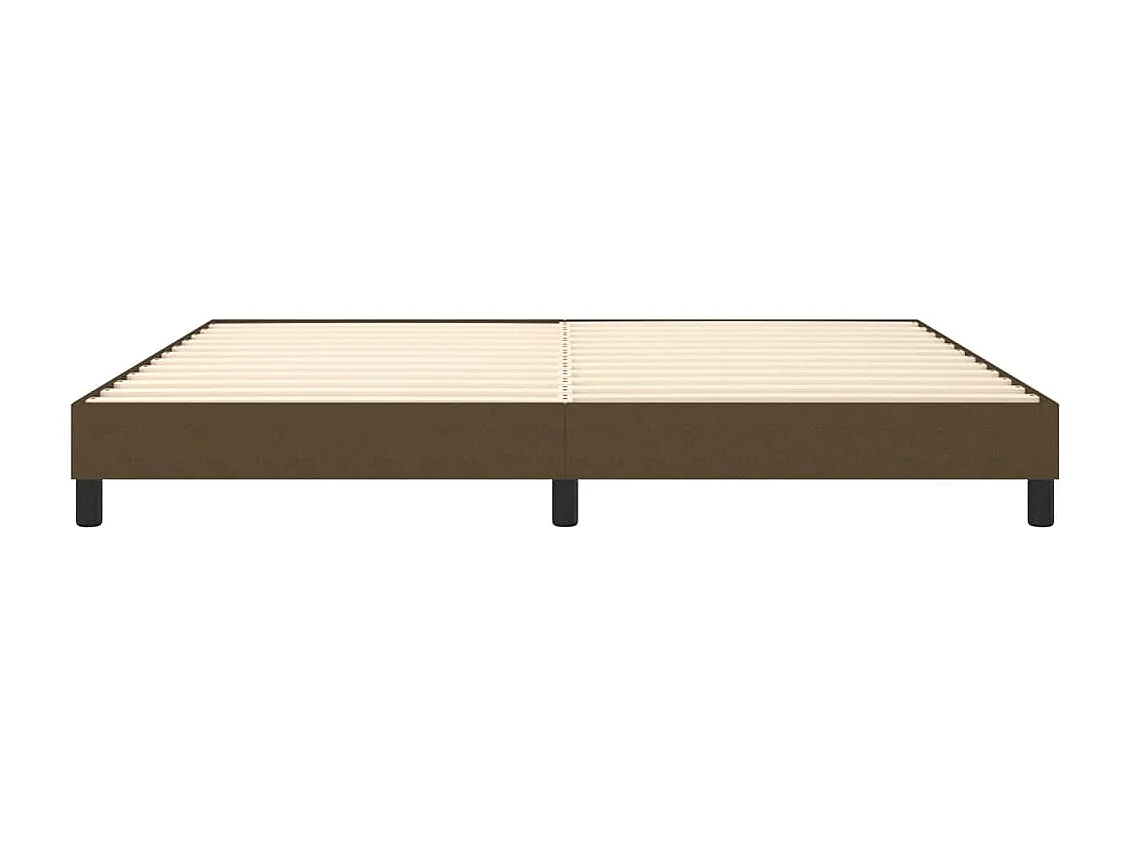 Sommier à lattes de lit Marron foncé 200x200 cm Tissu
