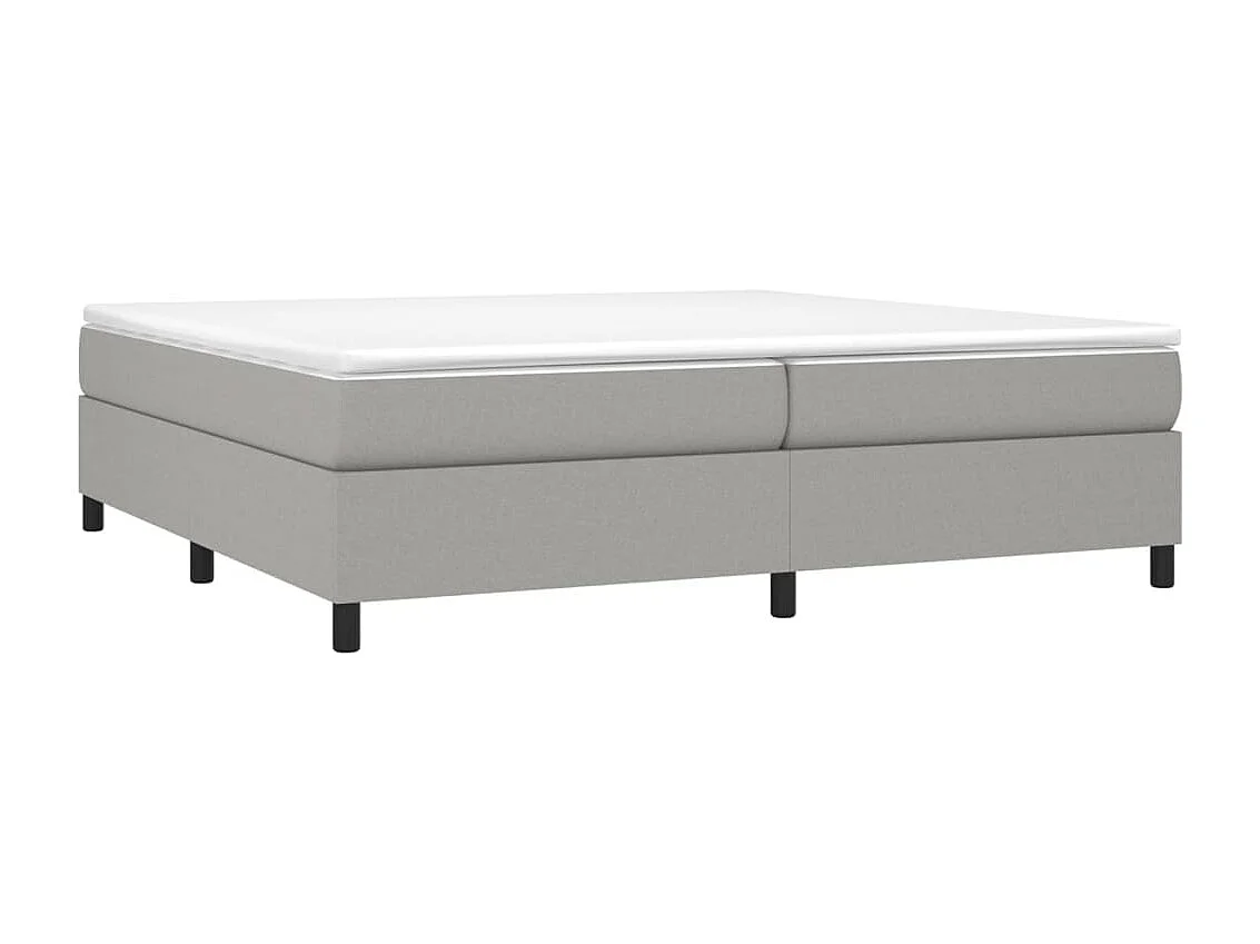 Bedframe zonder matras stof lichtgrijs 200x200 cm