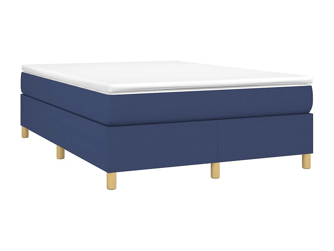 Bedframe zonder matras stof blauw 140x190 cm