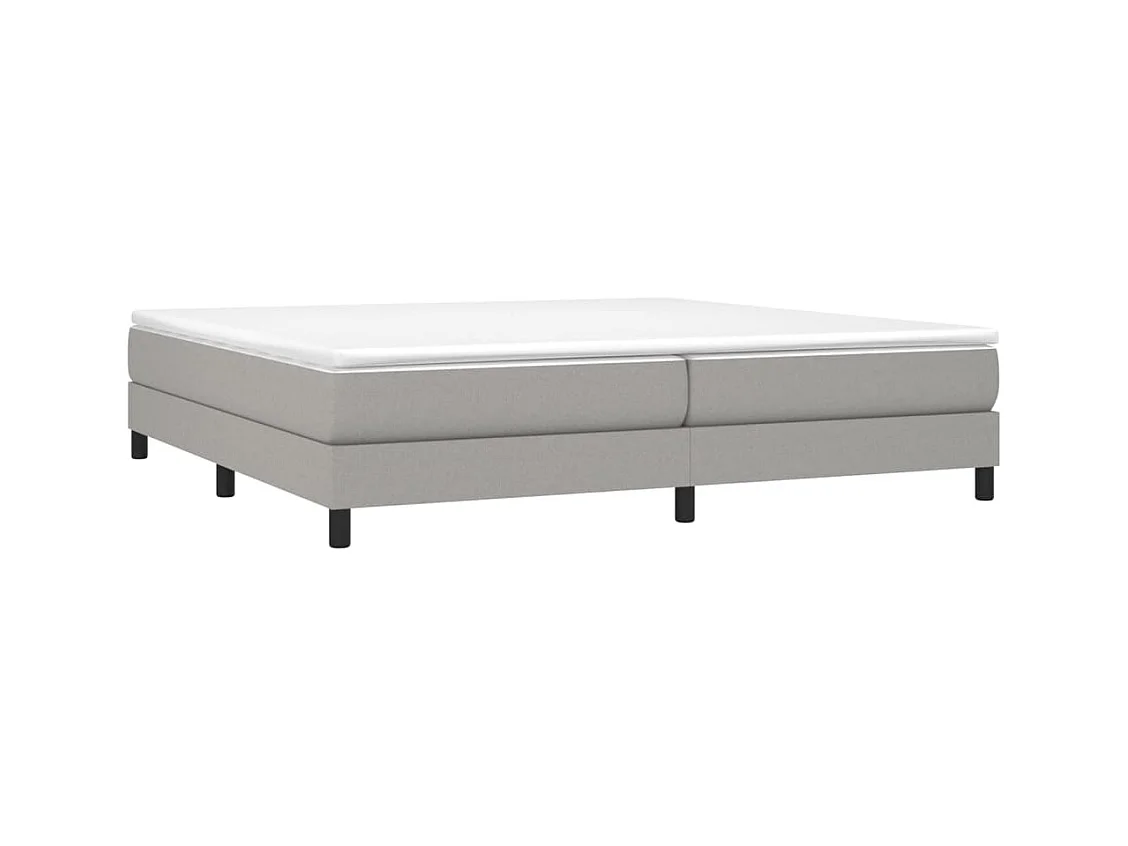 Sommier à lattes de lit Gris clair 200x200 cm Tissu