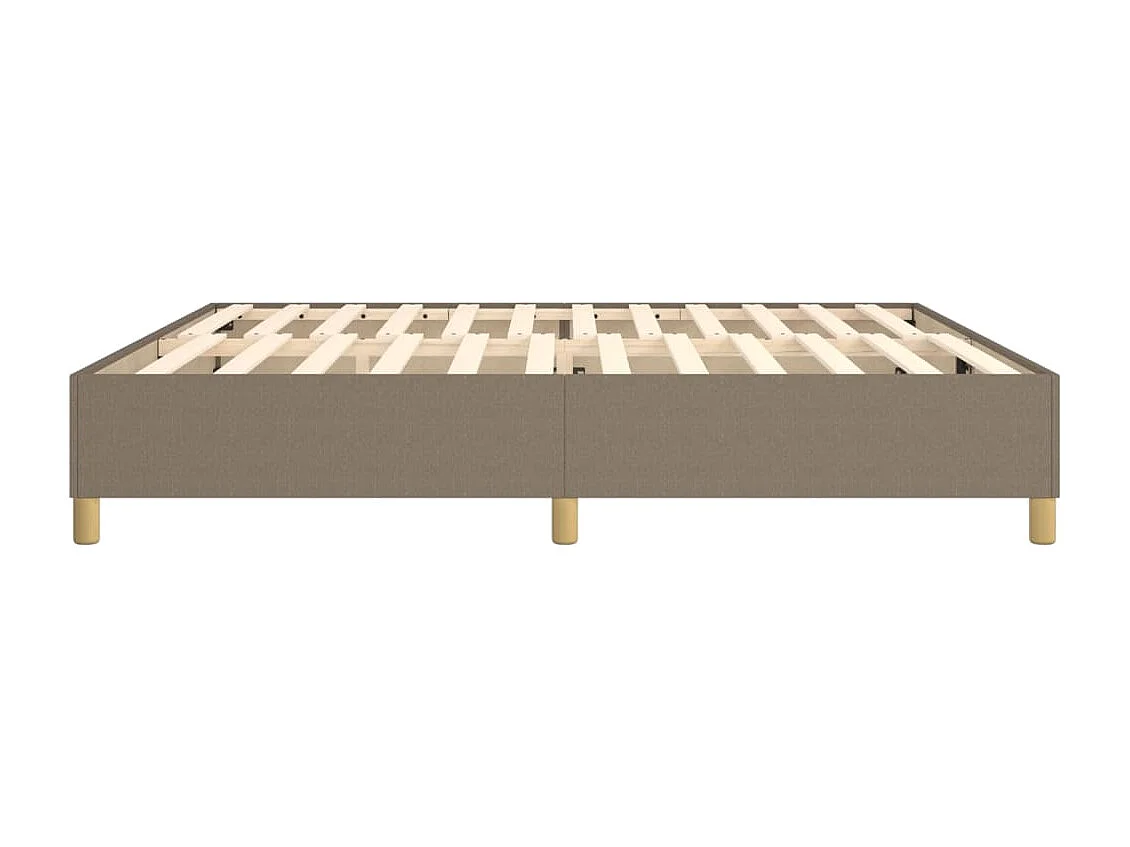 Sommier à lattes de lit Taupe 200x200 cm Tissu