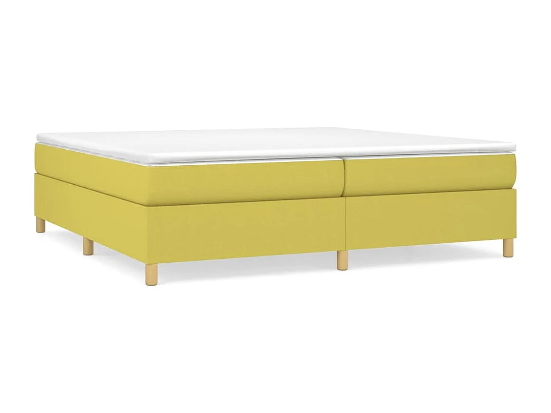 Sommier à lattes de lit Vert 200x200 cm Tissu